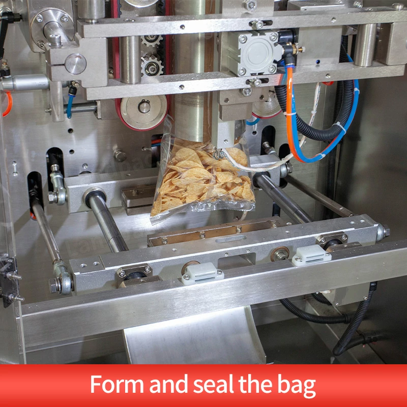 Automatic Snack Food VFFS Weighing And Packing Machine Line